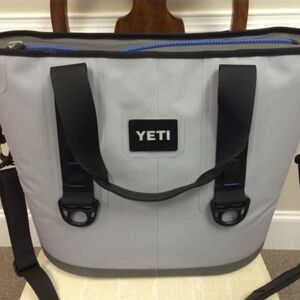 YETI Gray and Black Duffel Bag 30